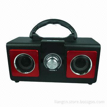 Sound card wooden speaker with remote control